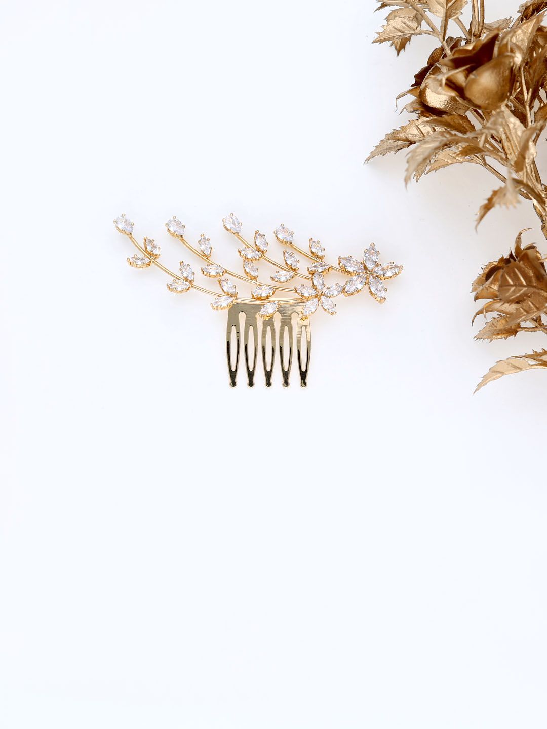 AD / CZ Comb in Gold finish - THF1935